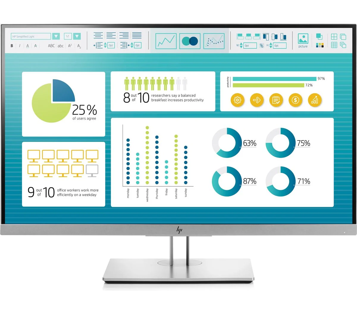 HP EliteDisplay E273m 27-inch Monitor - Image 2
