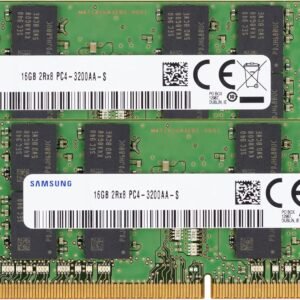Samsung 32GB (2x16GB) DDR4 3200MHz PC4-25600 (PC4-3200AA) SODIMM 1.2V 260-Pin Laptop, Notebook RAM Memory