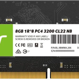 Acer 8GB DDR4 laptop RAM 260-pin SO-DIMM modules with speeds of 2133MHz, 2400MHz, 2666MHz, or 3200MHz,
