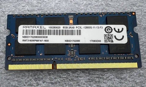 8GB DDR3L 1600MHz Laptop RAM