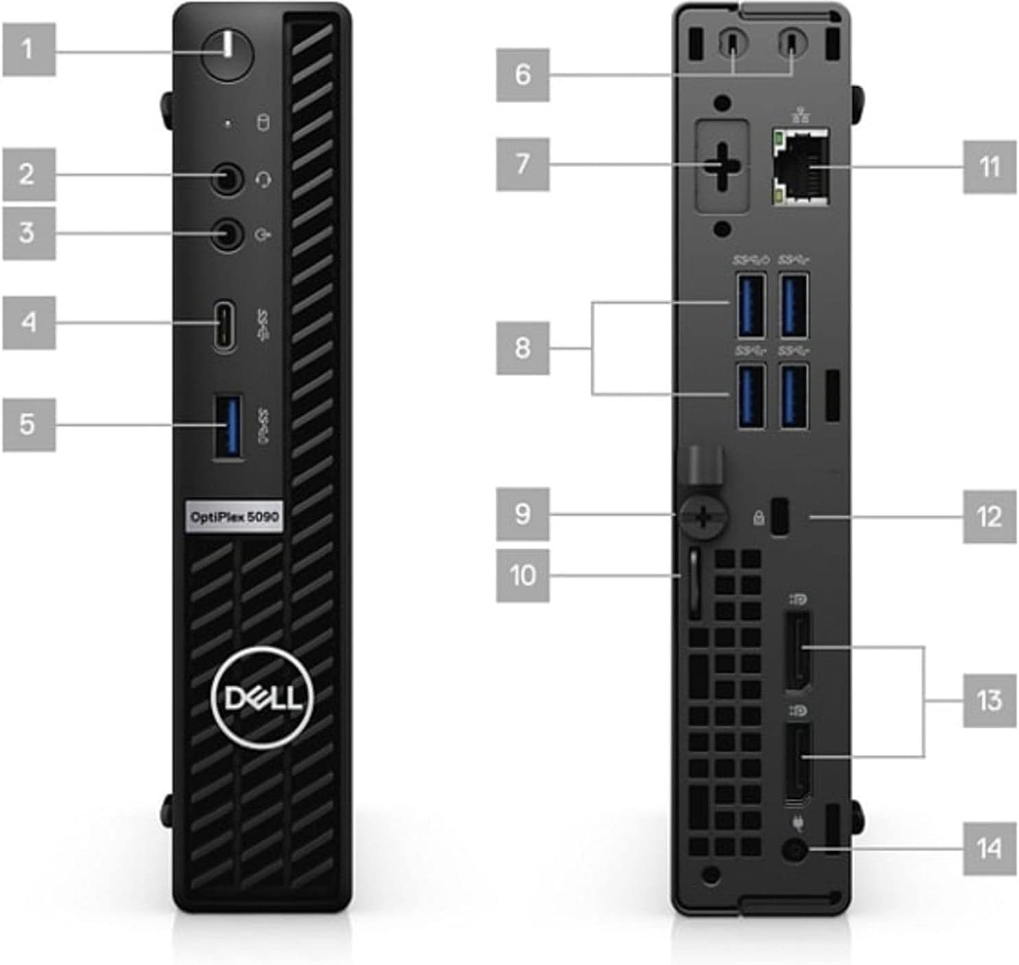 Dell Optiplex 5090 Micro Desktop Core i5-10500T 16GB RAM 512GB SSD Hard Drive - Image 3
