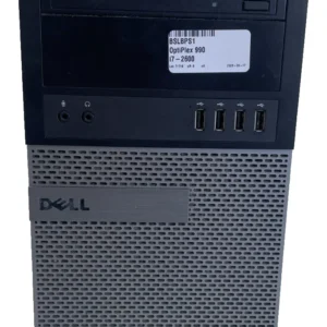 Dell OptiPlex 990 Tower Core i7-2600 3.40GHZ 8GB Ram 250 HDD